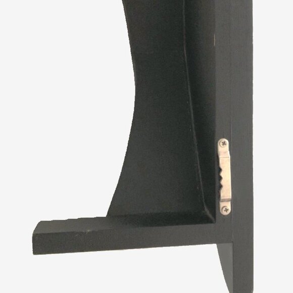 Black Floating Wall Shelf, French Provincial Design, 23.5” - Picture 7 of 13